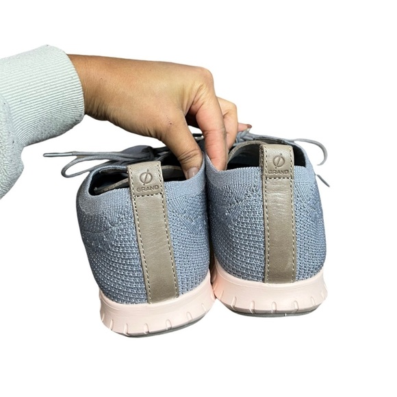 Cole Haan Zero Grand Pink and Grey Wingtip Oxfords Size 10.5 - Picture 3 of 7